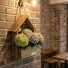 Boho Wall Decor for Living Room Wooden Planter, Creative Hanging Flower Pot Basket Indoor Plants Decorative Faux Flowers, Rustic Balcony Decoration