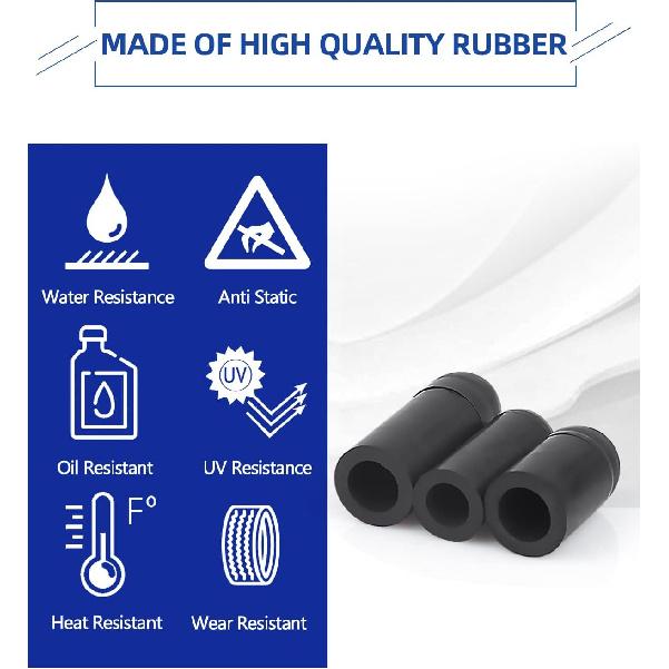 Rubber Vacuum Caps Plug Kit, 102 PCS Assorted Vacuum Plugs Hose End Caps Assortment Kit For Carburetor, Manifold, Automotive 3/16'' 5/16" 7/32" 1/4"