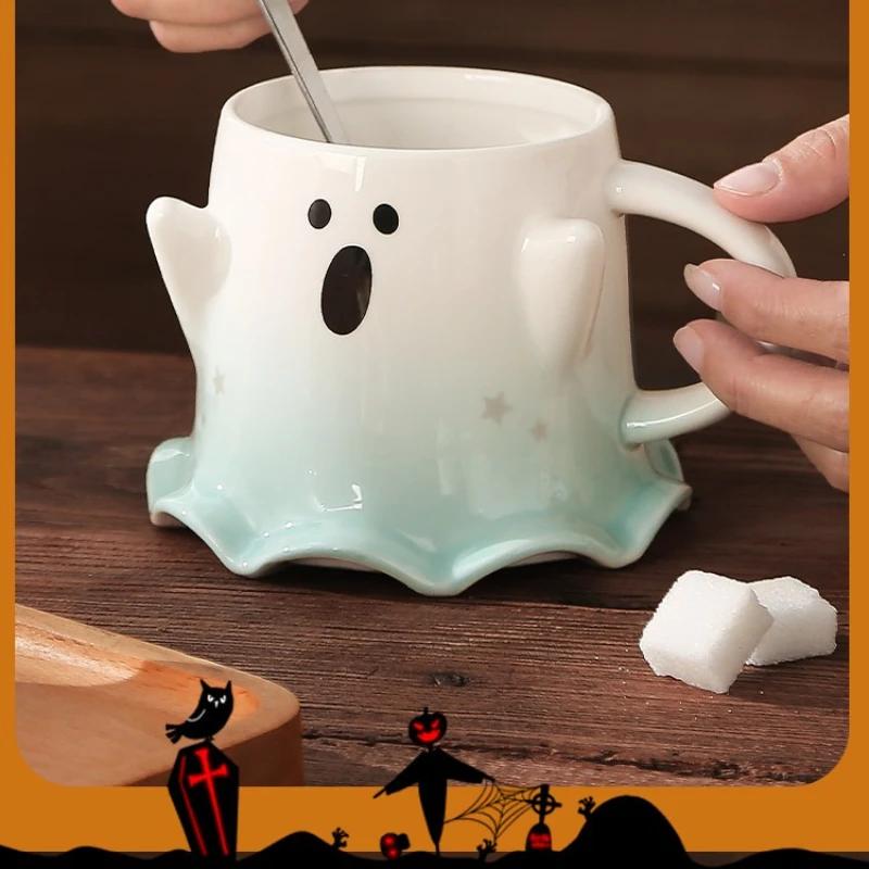 Coffee Cup Ceramic Cup Mug 300ml Water Cup Halloween Gift Festival Decoration Drink Cartoon Cute