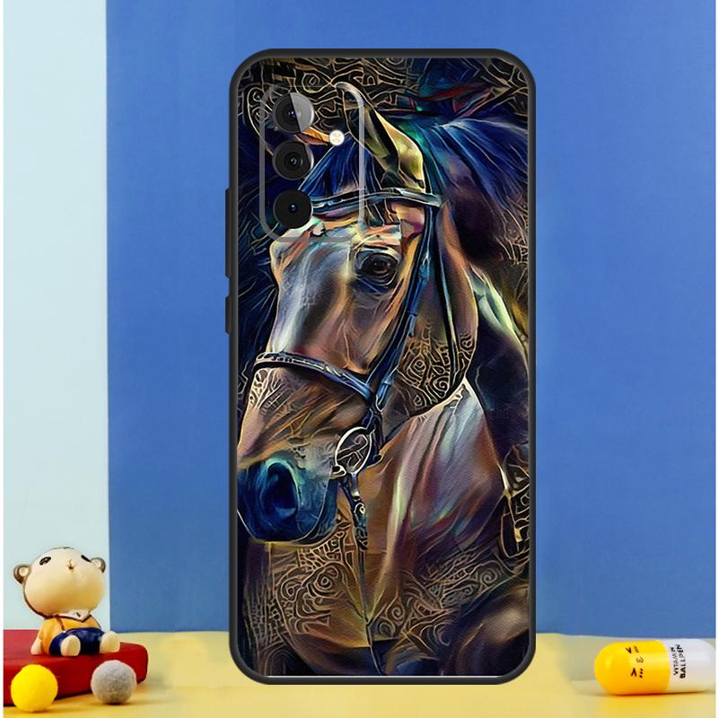 Horse Painted Art Case For Samsung Galaxy A06 A56 A16 A36 A55 A35 A33 A53 A13 A23 A17 A54 A34 A14 A52 A32 A15