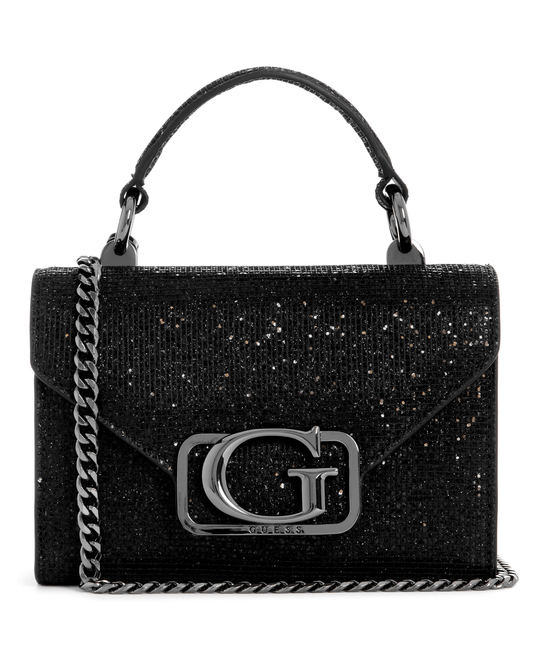 

Handbag ZALINA MINI TOP HANDLE FLAP BLA [Guess] Women s