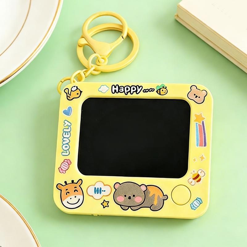 Portable Erasable Board Miniature Doodles Keychain for Artists Schoolbag Pendant Painting Keyring Accessory
