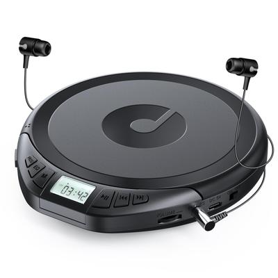 Gueray Portable CD Player for Language Learning, Easy Operation, Suitable for Seniors, Compact, ESP Skip Prevention, Repeat/A-B Repeat Function, PROG
