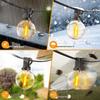 G40 Outdoor Waterproof LED Bulb String Lights - Courtyard, Wedding & Holiday Fairy Atmosphere Lights