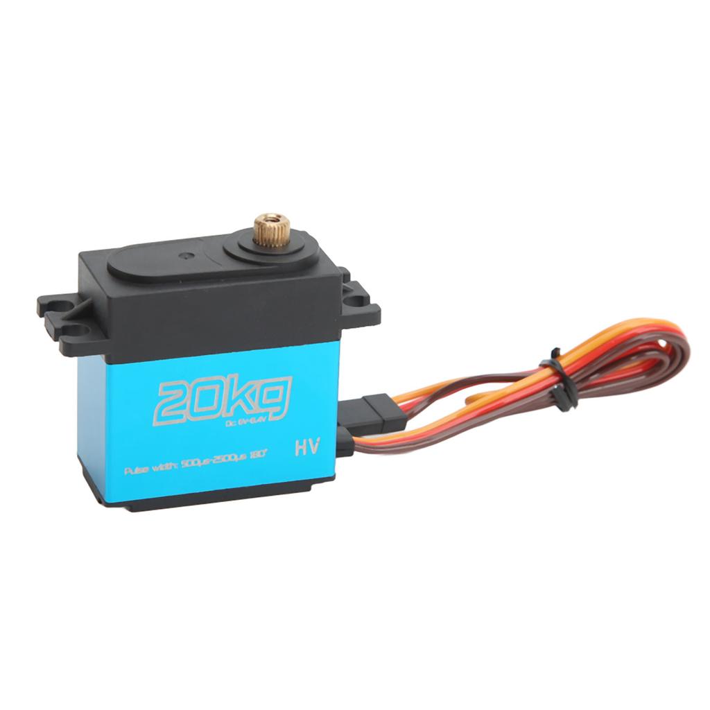 20KG Waterproof RC Metal Gear Digital Servo 25T Metal Servo Arm for RC Car Plane