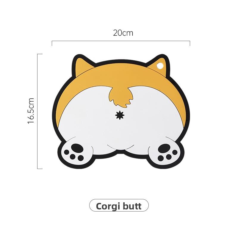 Heat Insulation Pad, Table Mat, PVC Cup Mat, Silicone Heat-resistant Pot Mat, Cartoon Cute Soft Rubber Children's Mat, Can Be Hung