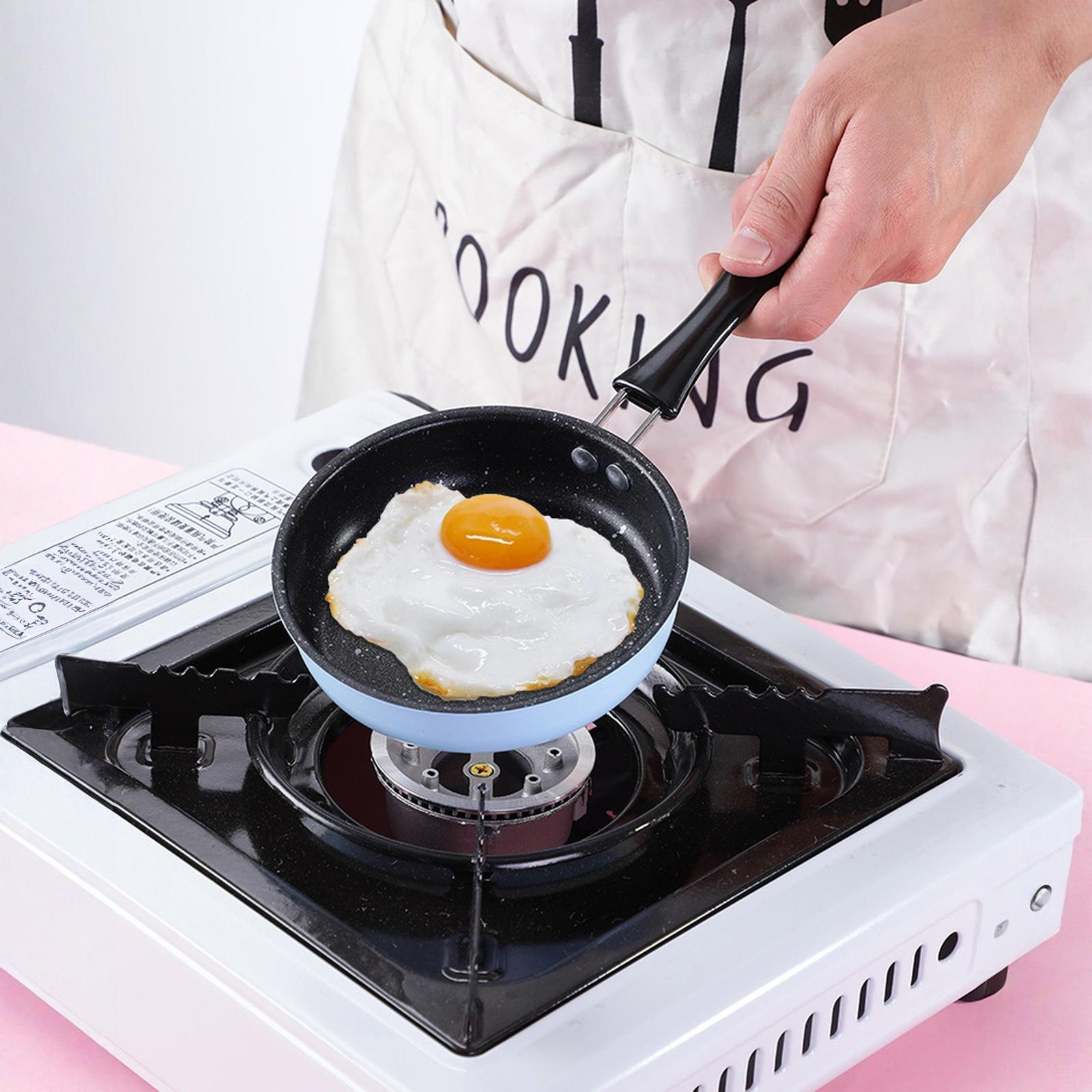 

Nonstick Frying Pan Small Skillet for Kids Real Cooking Egg Pancake one size синий