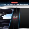 Bilemblem Midtsøyle Klistremerke Auto Dør Dekorative Klistremerker For Audi C7 C6 C5 B5 B6 B7 B8 B9 D3 Q3 Q5 Q7 TT A1 A3 A4 A5 A6 A7