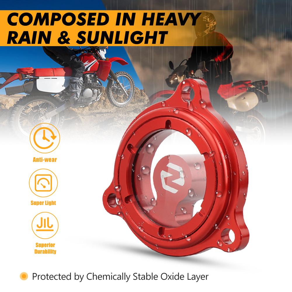 For Honda XR650L XR 650 L 1993-2024 Motorcycle Engine Oil Filter Cap Cover XR600R 1990-2000 XR 650L 600R Transparent Protector