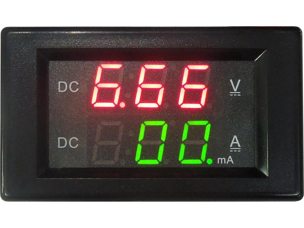 YB4835VA Voltmetru Ampermetru Digital DC 12V cu Afișaj Dual