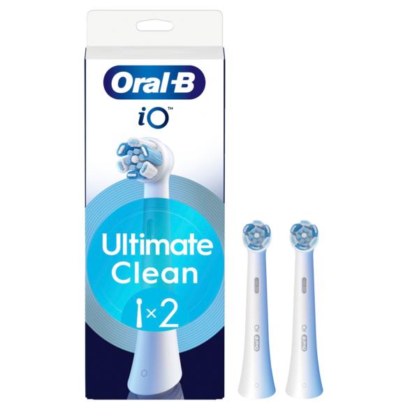 Oral-b Io Ultimate Clean Toothbrush Heads 2 Pcs White