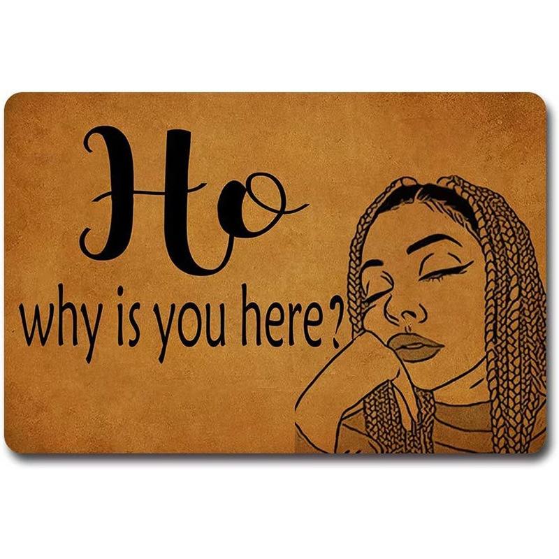 1Pc Welcome Door Rug A Variety of Letter Patterns Non-slip Floormat Bedroom Kitchen Entrance Doormat Machine Washable Carpet