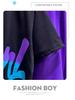 2024 Boys' Trendy Casual Short-Sleeve Two-Piece Set: Printed Round Neck Sports Tee & Shorts