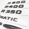 Glänzende schwarze Buchstaben R300 R320 R350 R400 R500 4Matic Emblem für Mercedes Benz Auto Kotflügel Kofferraum hinten W251 Logo Aufkleber
