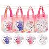 10Pcs Easter Non-Woven Graffiti Bags Double-Sided Egg & Rabbit DIY Painting Handbags for Mother's Day Easter Party Gifts ZSY