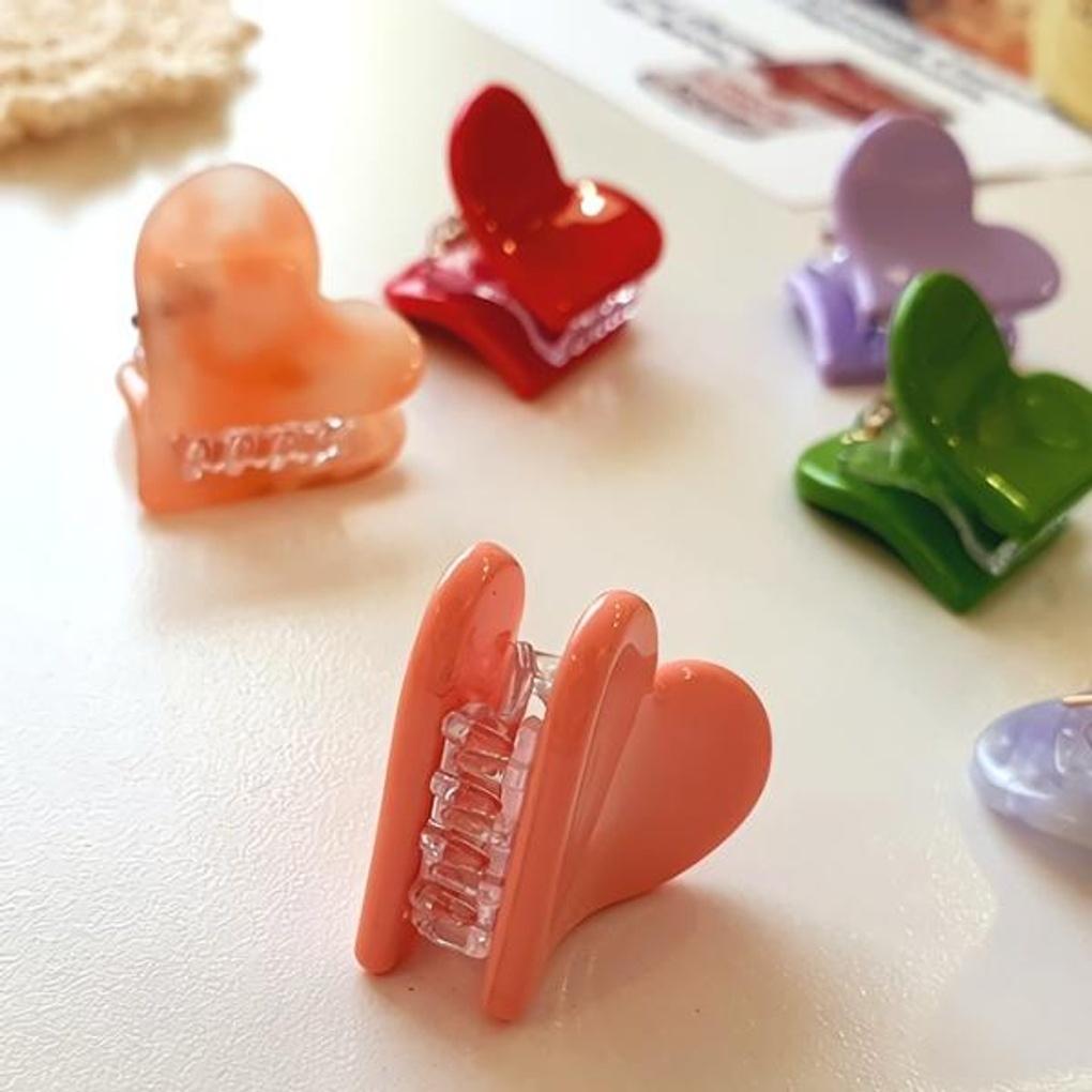 Damen Täglich Haar Mini Lebhaftes Herz Haarspange