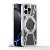 Metal Magsafe Cooling Case for iPhone 16 Pro 15 14 13 12 11 Pro Max 360 ° Rotating Bracket Wireless Charging Protective Cover