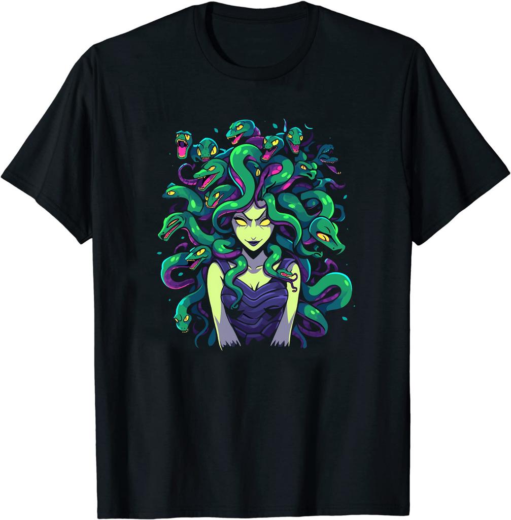 Medusa Snake Hair Greek mythology Monster T-Shirt Size S-5XL
