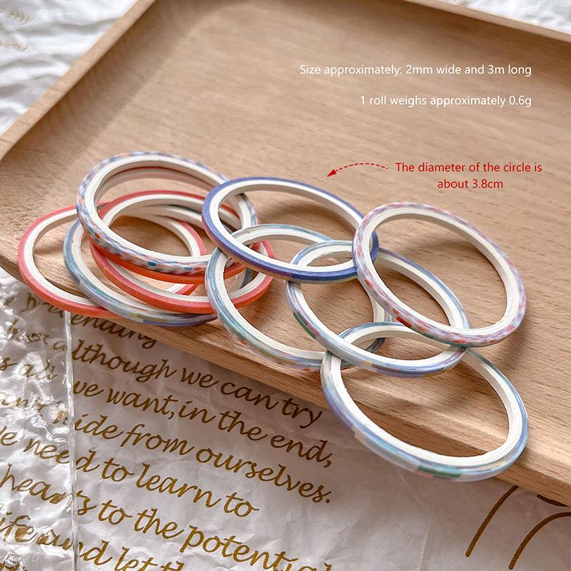 5/10Roll Nail Striping Tape Checkered Lines 3d Nail Art Tool Color Rolls Nail Decals DIY Nail Tips Sticker Decoration