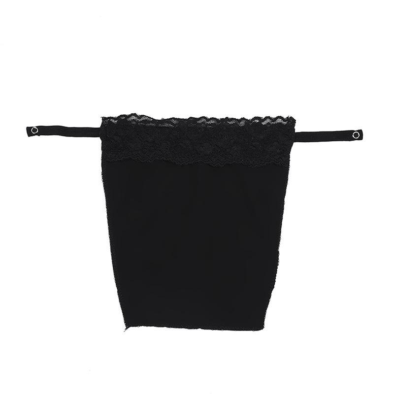 Seamless Lace Trim Anti-Exposure Bandeau: Lightweight One-Piece for Spring & Summer