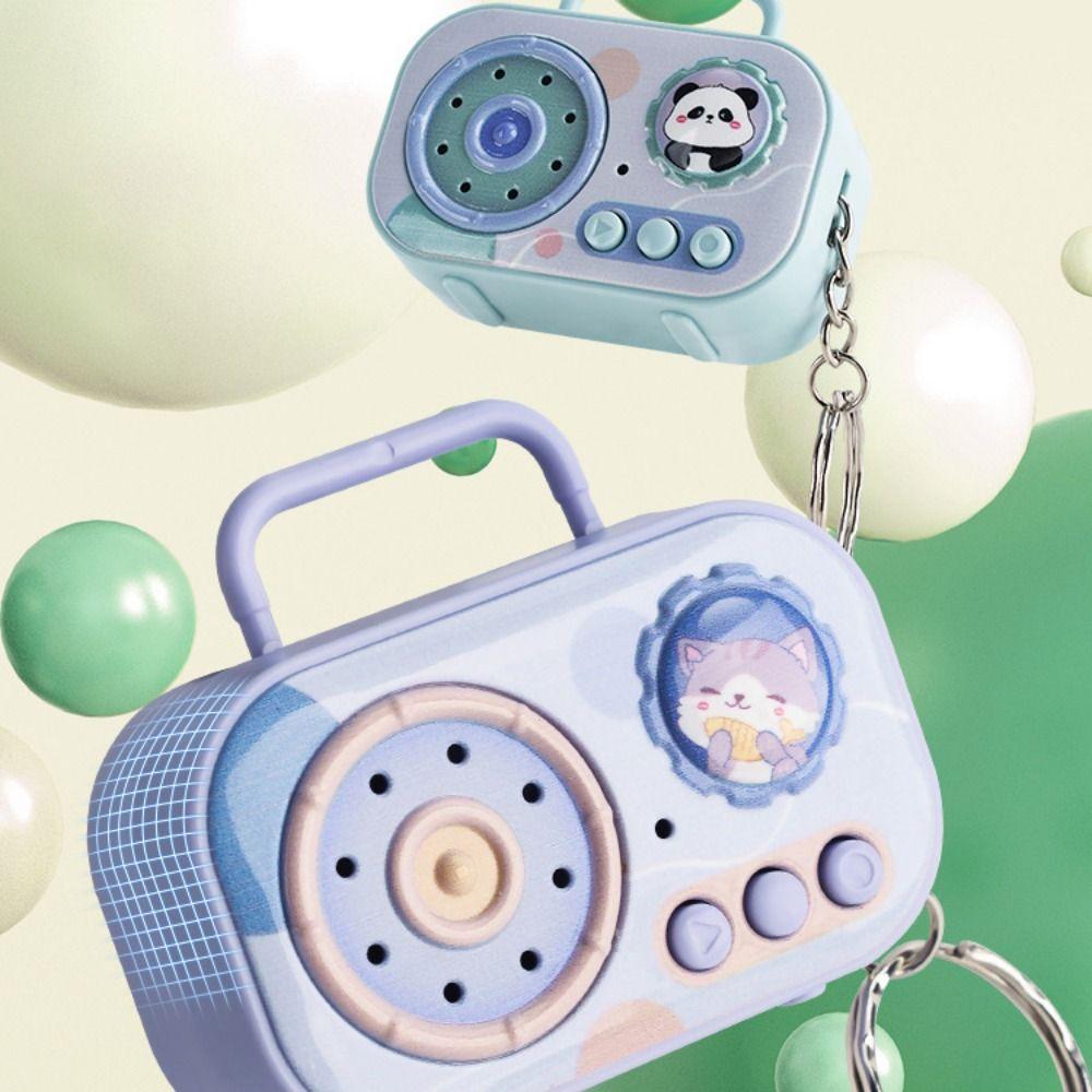 Kassettenrekorder, Sprachverändernder Rekorder, Schlüsselanhänger, Aufnahme, Spieluhr, Anhänger, Rucksackanhänger