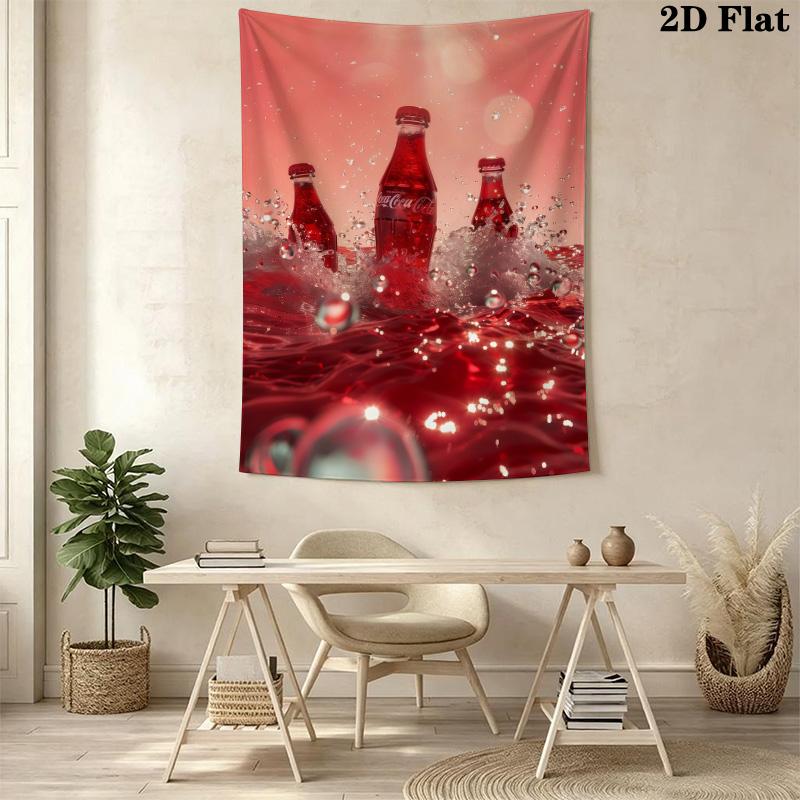 Liquid Bottle Tapestry Tapestry Wallmounted Background Cloth Wall Decoration Homestay Soft Decoration Tapestry Background Cloth