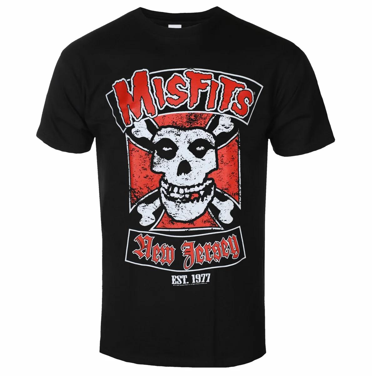 

MISFITS Группа Графическая Хлопковая Футболка Унисекс Мужская Женская Летняя с Коротким Рукавом Модная Брендовая Футболка Роскошная Повседневная Винтажная Ретро Топ S