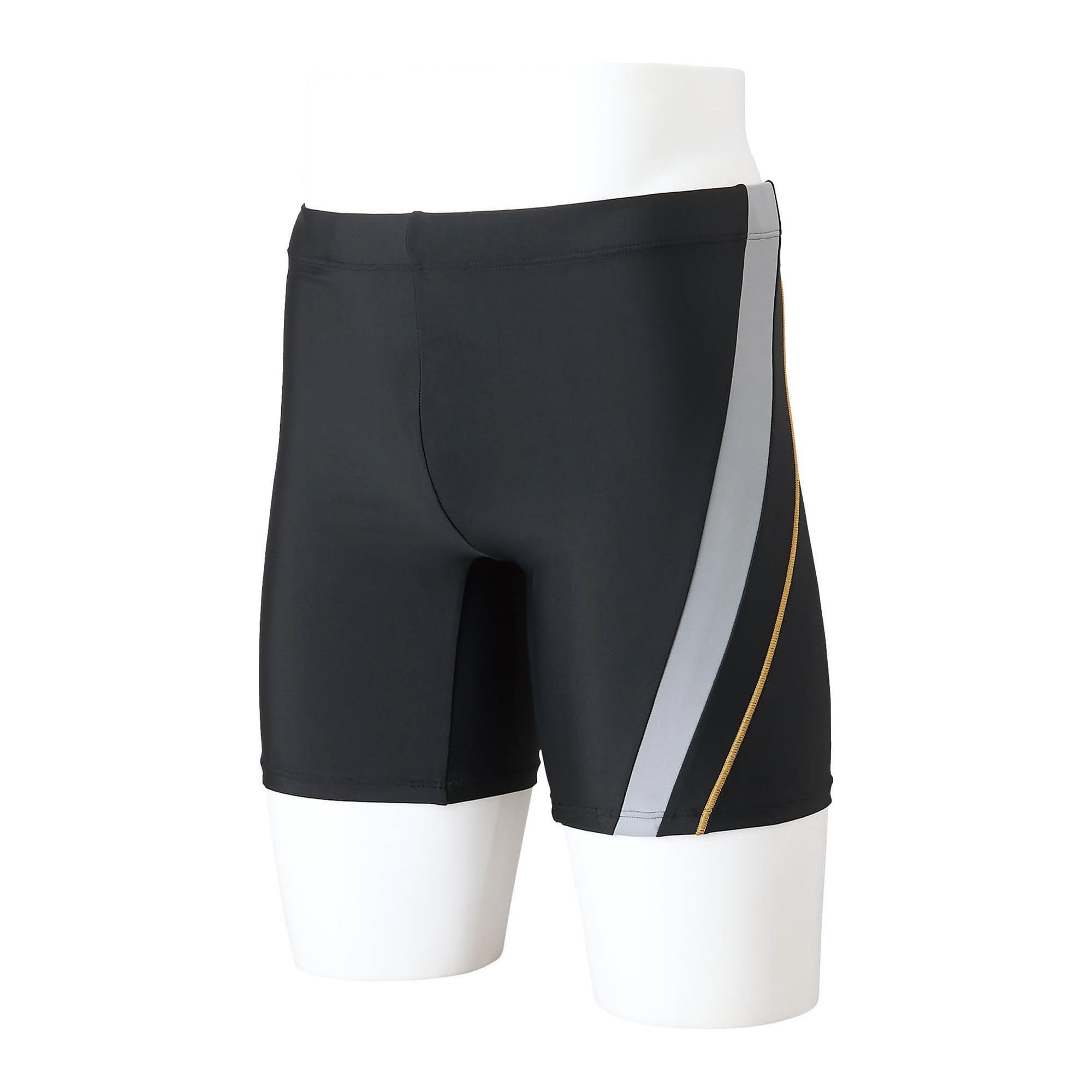 

Mizuno Half Leg Swimsuit with 3D N2JBA612 Men s (16cm Inseam) Cups, Black/Gray,