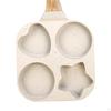 Divided Grill Frying Pan Egg Cooker Nonstick Cookware 4 Holes Pancake Omelet for Cooking