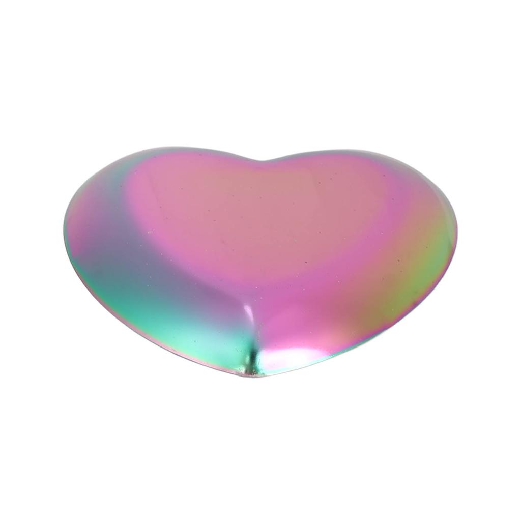 Nail Art Display Board Stainless Steel Heart Shape Cosmetic Makeup Manicure Tips Color Mixing