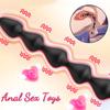 Anal Beads Butt Plug Adult Sex Toys, Clitoral G-spot Anal Stimulator, Prostate Massager 10 Powerful Vibration Patterns for Couples.