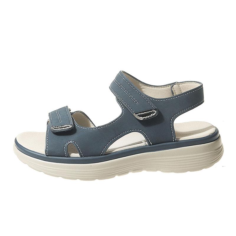 

Comemore Обувь для женщин Сандалии женские с ремешком и пряжкой Открытый носок Повседневные Сандалии женские Новые Большого размера Спортивные Сандалии 37 синий