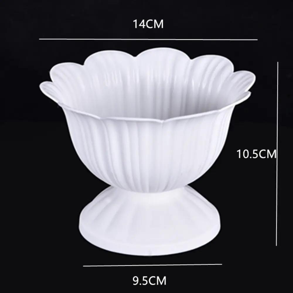 Gardening Supplies White Roman Plant Flower Pot Retro Romantic Porch Planter Plastic Flower Planter Tabletop Ornament