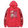Loses bedrucktes Kapuzen-Sweatshirt für Damen, lässiges modisches Sport-Sweatshirt