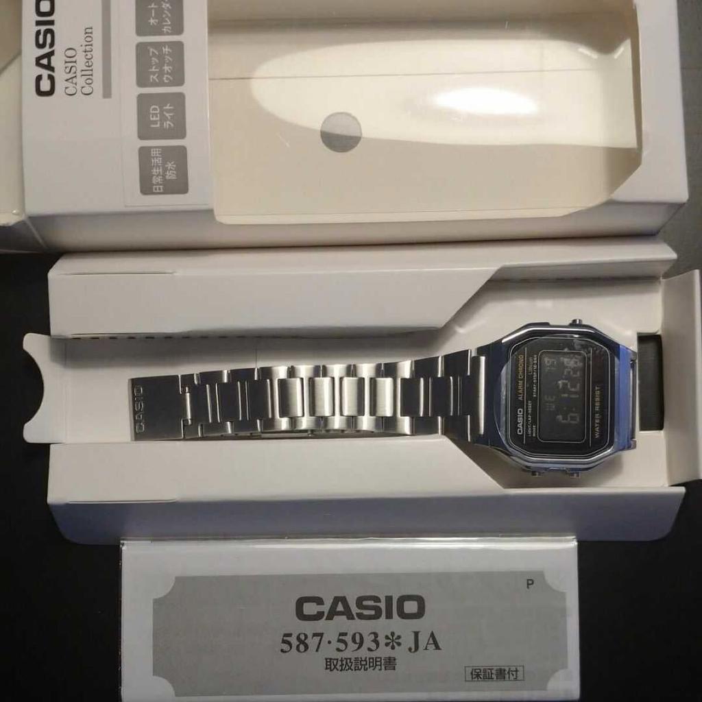 CASIO It Digital Watch Custom Black Inverted LCD