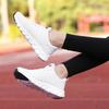 New Spring Flying Weaving Women's Shoes Korean Versatile Lightweight Women's Shoes Lace-Up Casual Shoes Fashionable Sneakers