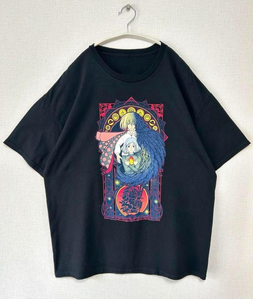 NEW Studio Ghibli Howls Moving Castle Portrait Shirt Size Size S-5XL REPRINT