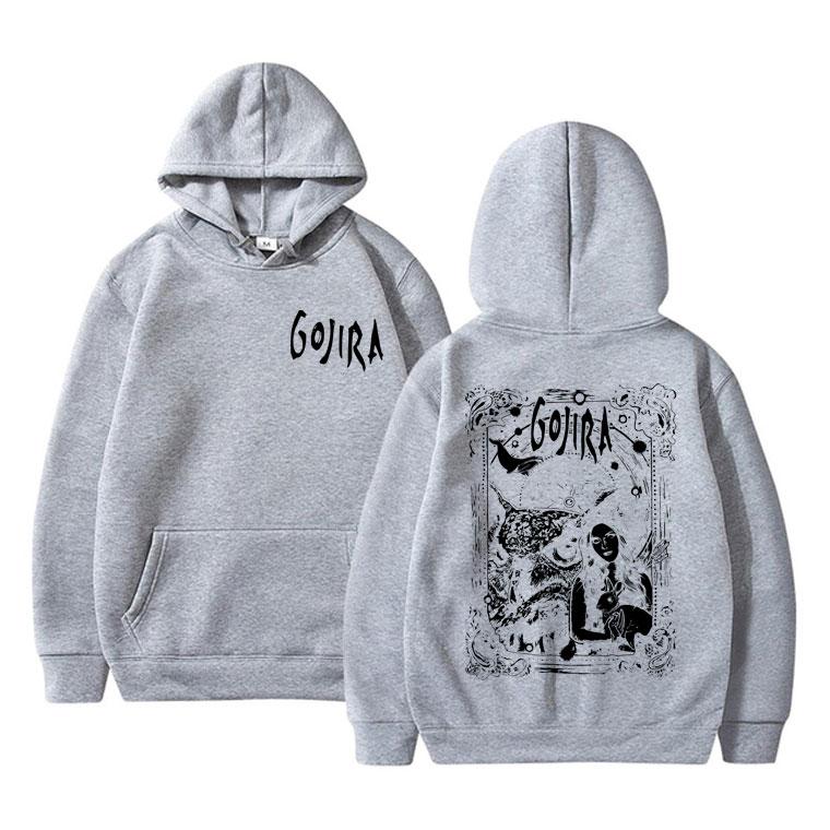French Metal Band Gojira Graphic Hoodie Male Magma Sweatshirt Men Women Casual Oversized Hoodies From Mars To Sirius Pullover