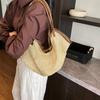 Hollow Out Bohemian Beach Bag Parent Shoulder Bag Hollow Shoulder Bag Straw Woven Bag  Streetwear