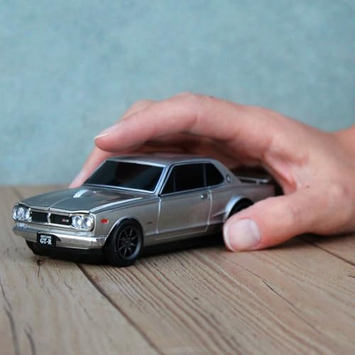 Wireless Bluetooth Mouse for Nissan Skyline 2000 GT-R Gunmetal Silver (also Known As Hakosuka)