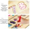 Wooden Montessori  Magnetic Shape Sorting Counting Color and Number Maze  Kindergarten Learning Stacking Fine Motor Travel Toy