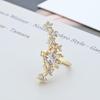 European & American Hot-Selling Gold-Plated Copper Star Zircon Ear Cuff - Fashionable Women’s Jewelry