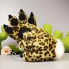 Leopard Costume Accessories Set Leopard Ear Headband,Tail Halloween Cosplay Prop