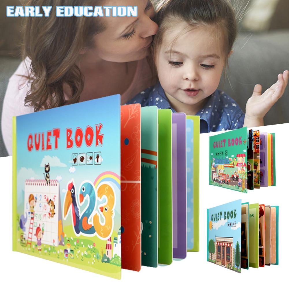 Quiet Busy Book For Kids Montessori Toys To Learning Early Skills For Preschool