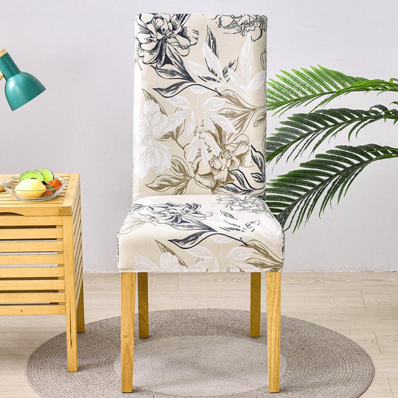 Stretch-Stuhlbezug für Esszimmerstühle, schmutzabweisend, Sitzbezug für Wohnzimmer, Hochzeit, Küche, Hotel, Zeremonie, Bankett, Büro, abnehmbar