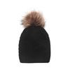 New children's knitted hat infant warm cold hat girl baby child solid color wool hat winter
