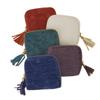 Elegant Tassel Jewelry Pouch with Zipper - Portable Organizer for Rings, Pendants, and Bracelets