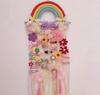 Rainbow Lace Hairpin & Headband Organizer for Kids' Room Decor