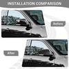 For Grand Cherokee Side Mirror Cover Trim for Jeep Grand Cherokee 2011-2020 for Dodge Durango 2011-Present Carbon Fiber Exterior Accessories 2pcs