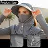 Balaclava Face Full Cover Breathable Hat Cap with Wide Brim for Men Women Running